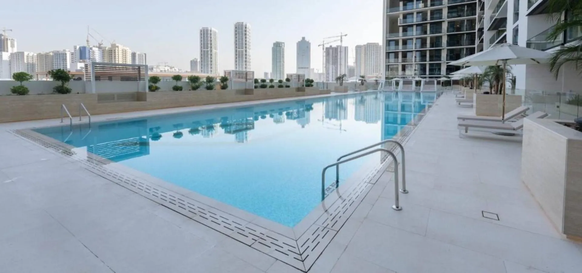 Modern 1-Bedroom Haven With Soothing Interiors Dubai Apartment