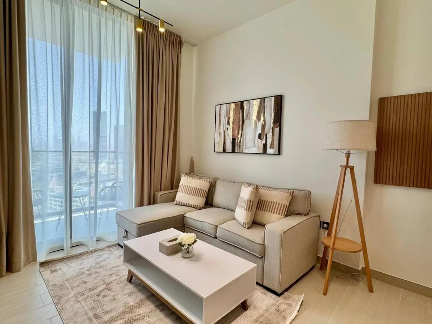 Apartment Modern 1-Bedroom Haven With Soothing Interiors Dubai