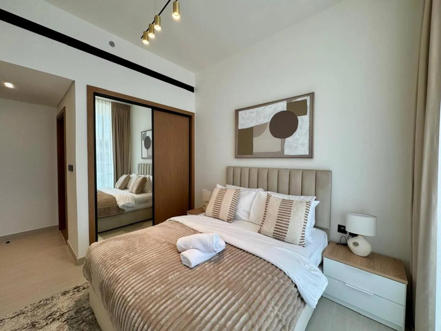 Modern 1-Bedroom Haven With Soothing Interiors Dubai United Arab Emirates