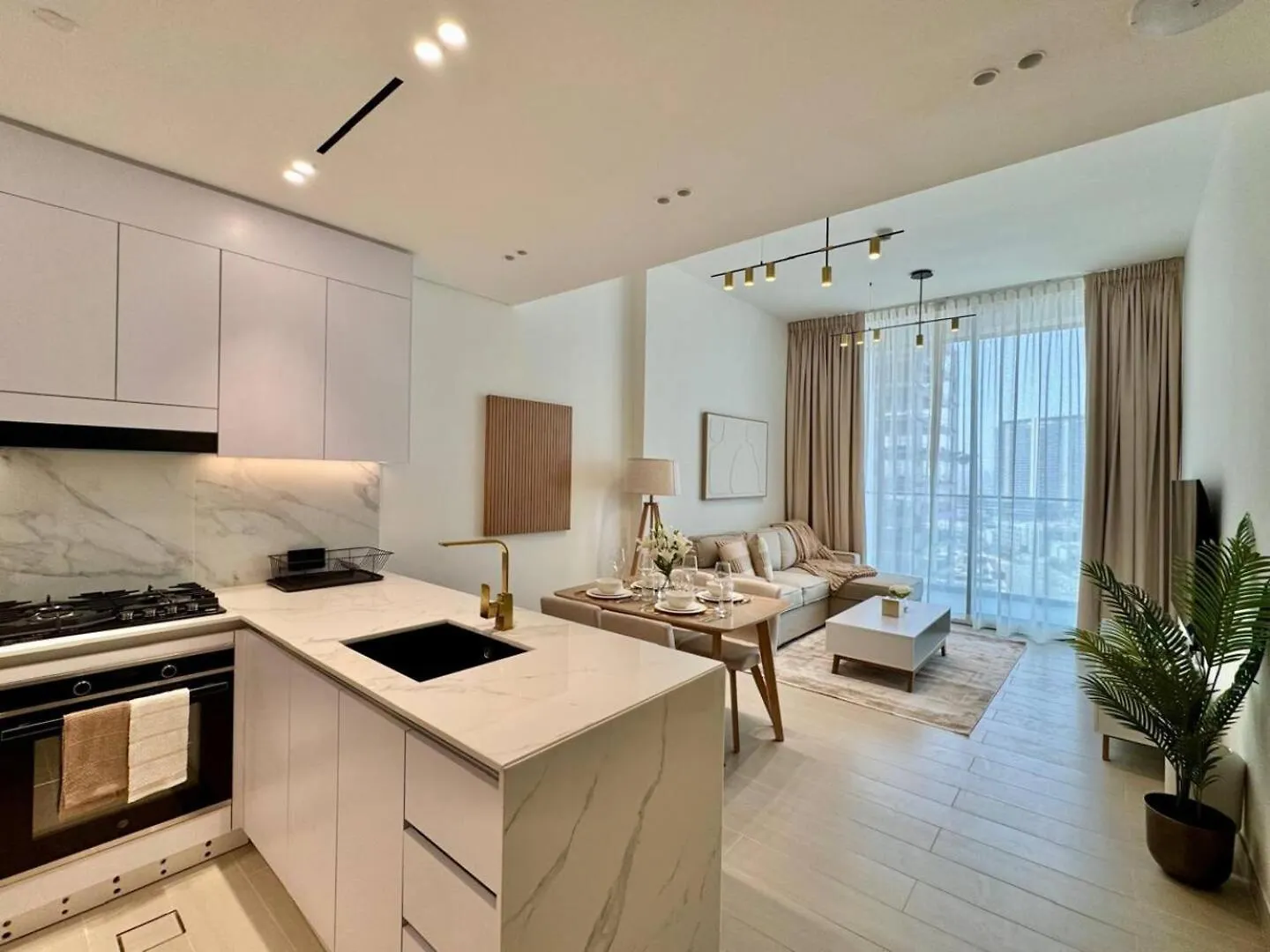 公寓 Modern 1-Bedroom Haven With Soothing Interiors 迪拜